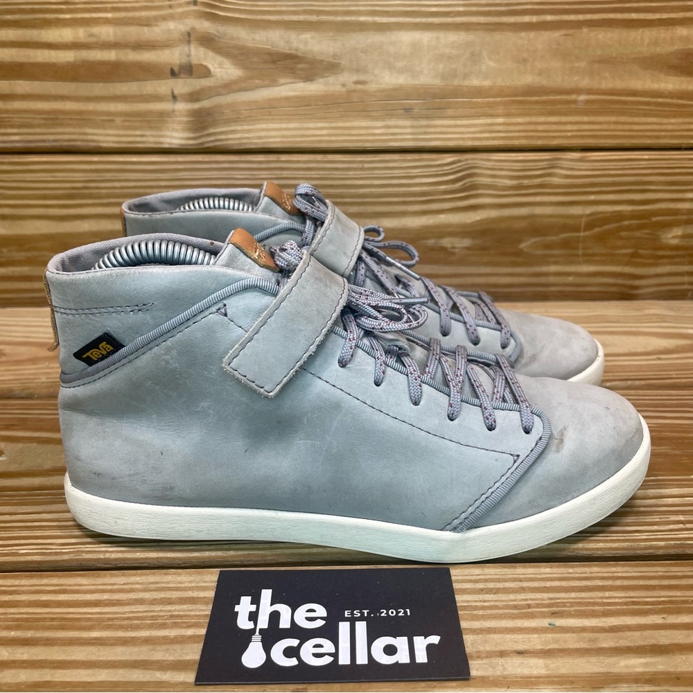 Teva Light Gray High-Top Sneakers